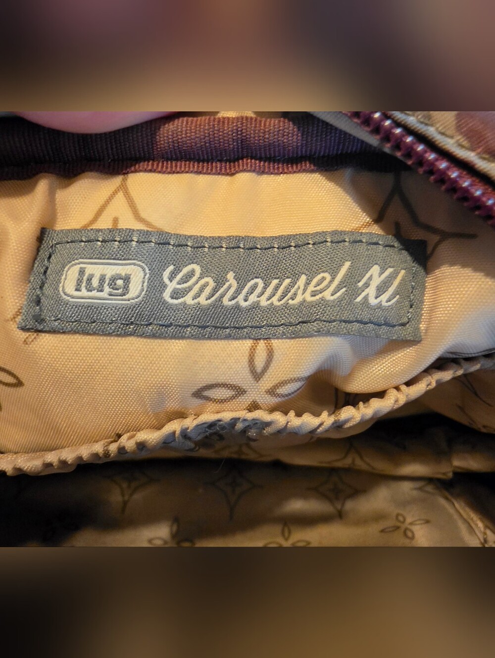 Lug Carousel XL Leopard Print Quilted Crossbody Organizer Bag - Picture 5 of 7